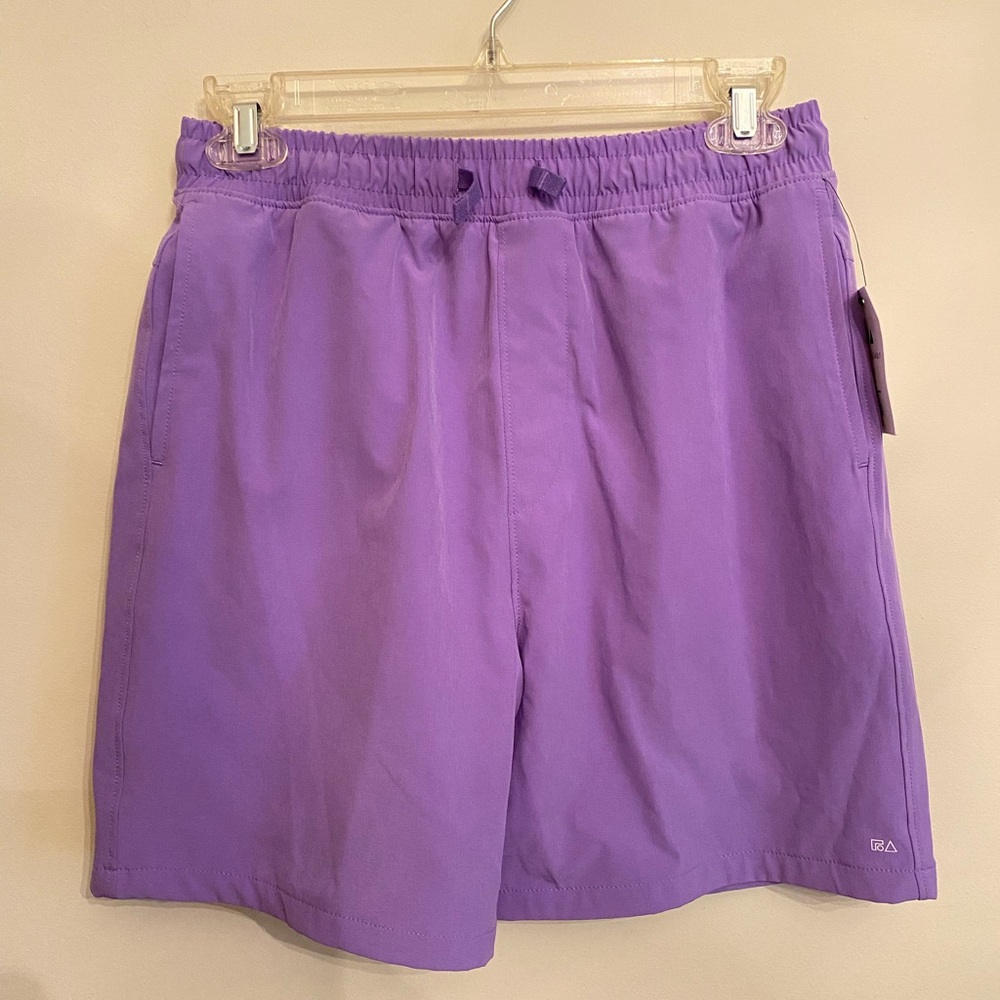 Purple Pull On Drawstring Shorts- Free Assembly, Size XL